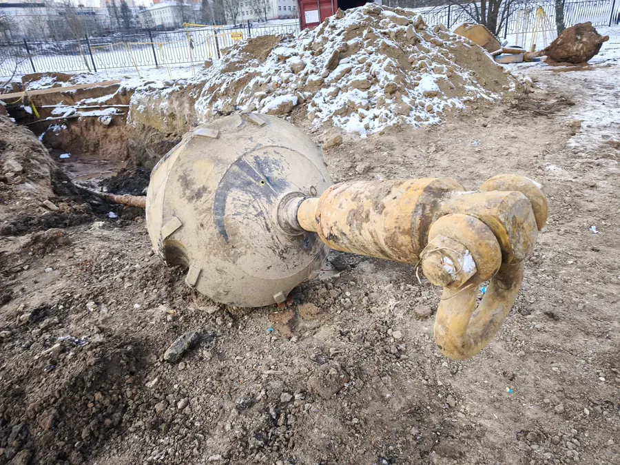 Буровая установка ГНБ на объекте